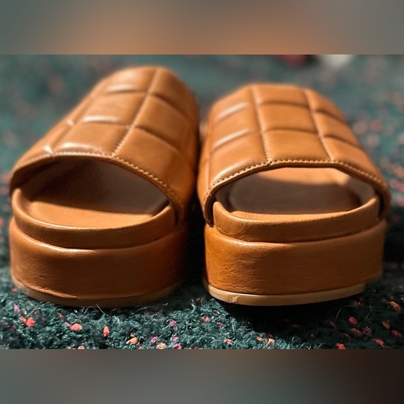 ‼️RARE‼️🎸Silent D🎸🔥NWOT🔥Porta Slide Sandals in Cedar— 38 (7-7.5 in US) - Picture 11 of 16